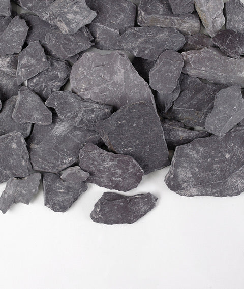 Dry blue slate chippings