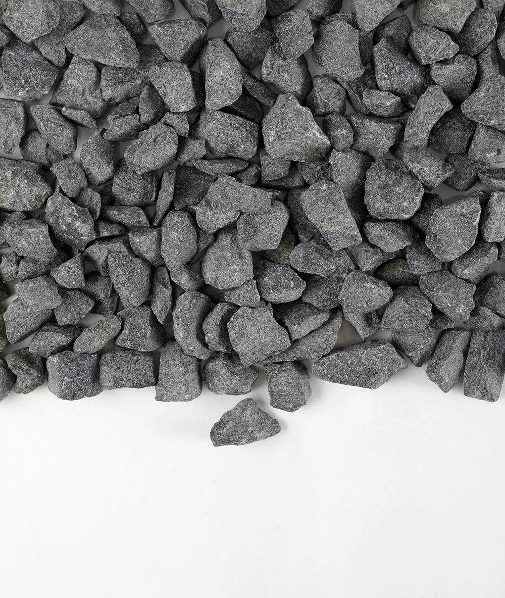 Dry charcoal granite gravel