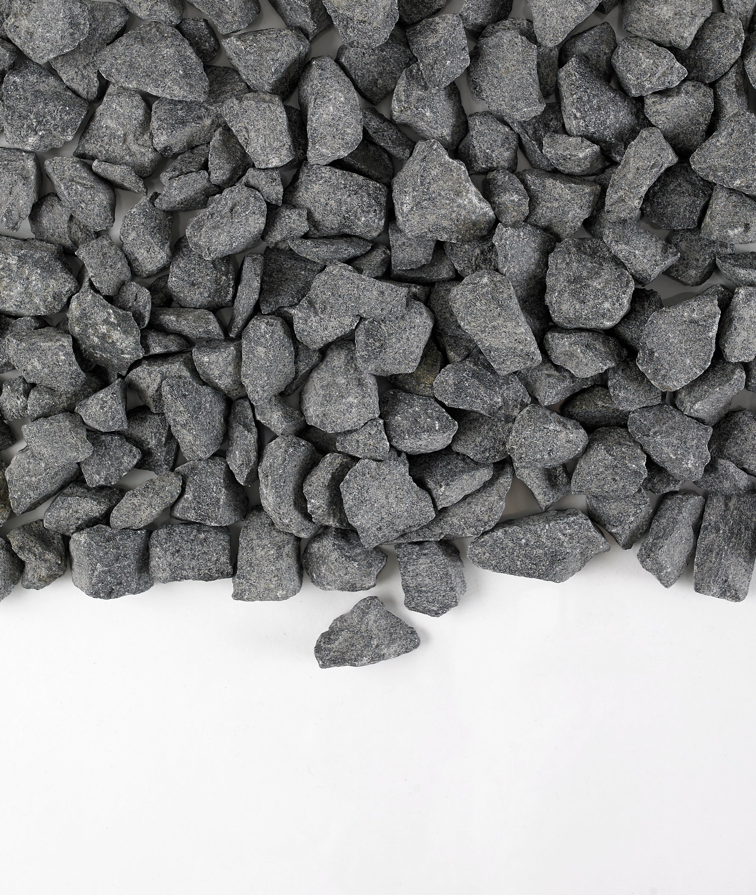 Dry charcoal granite gravel