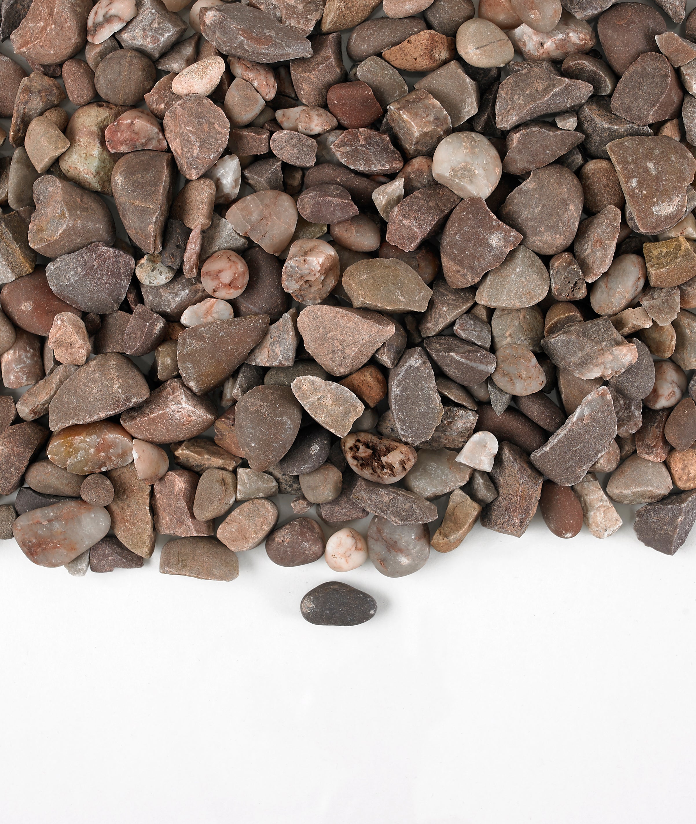 Dry Cheshire pink garden gravel