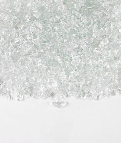 Clear glass chippings