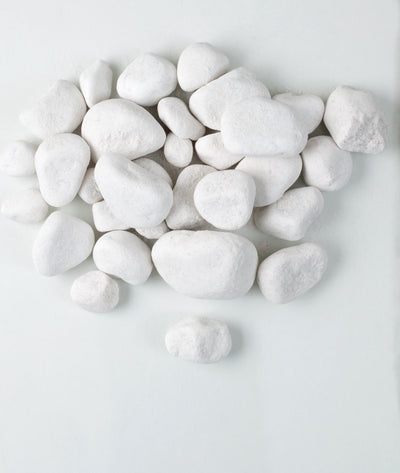 Polar white pebbles