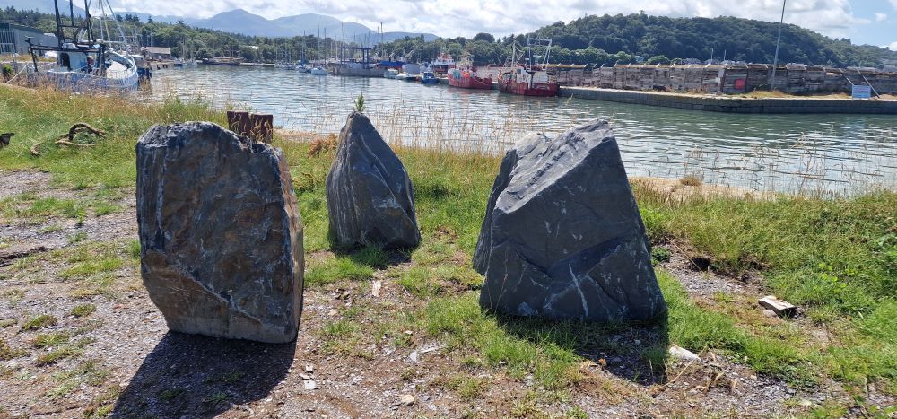 Large Welsh Slate Garden Feature Stones