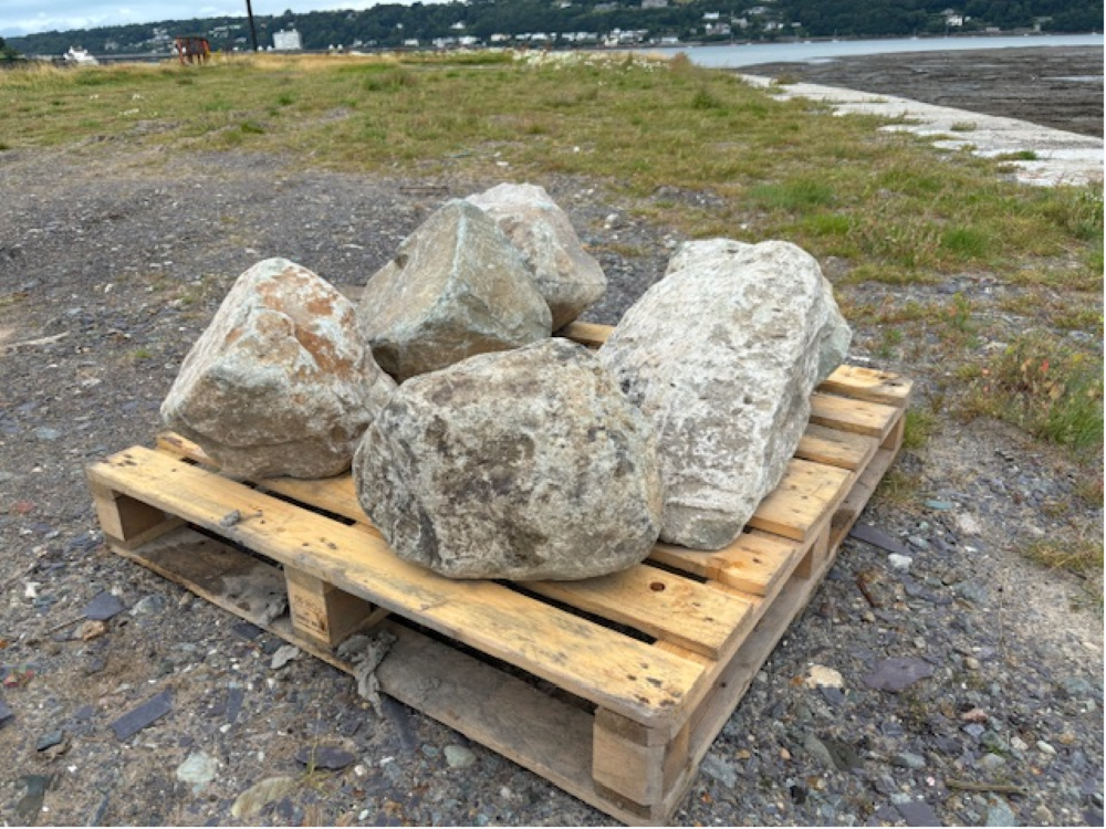 Welsh Quartz and Granite Boulders 350mm - 450mm