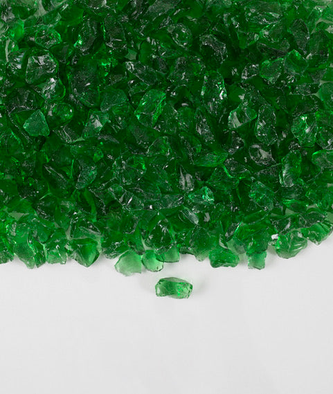 Emerald Green Glass Chippings 10 20mm