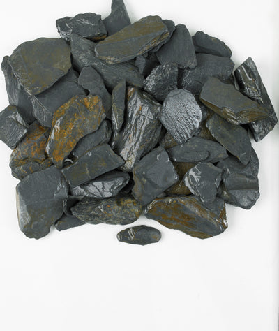 Graphite Grey Slate Chippings 40mm