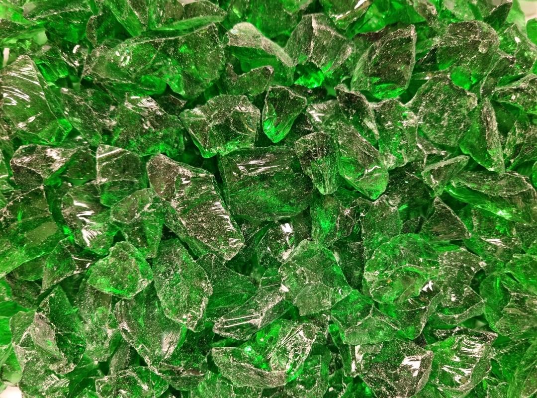 Emerald Glass Chippings 10-20mm