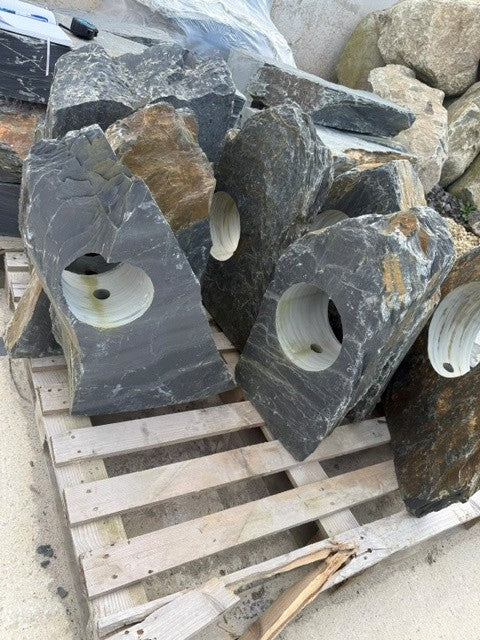 7 x Slate Hollolith's 600mm (2ft) | Drilled | H07