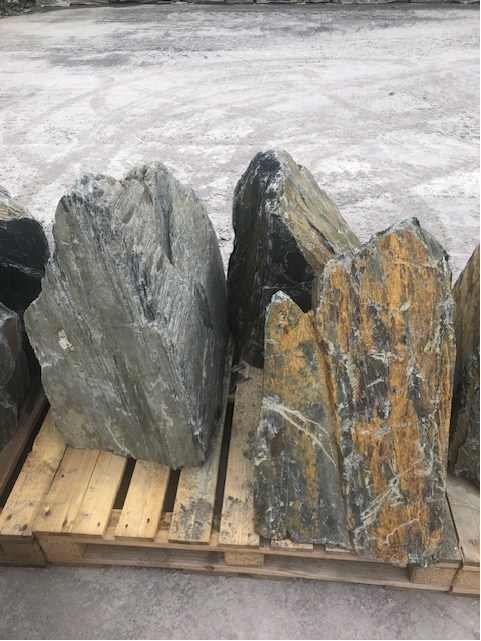 Large Welsh Slate Garden Feature Stones