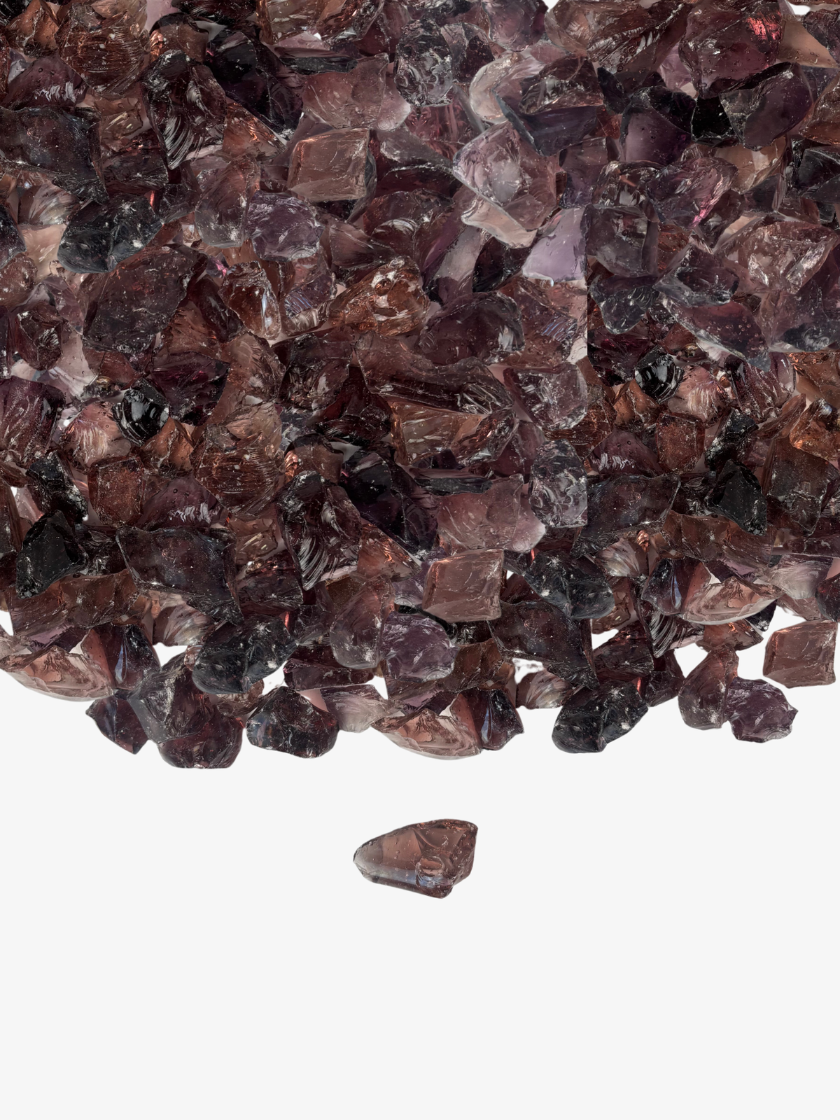 Rose Gold Glass Chippings 10 20mm