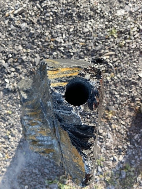 Slate Monolith 900mm (3ft) | Chunky | Drilled | D31