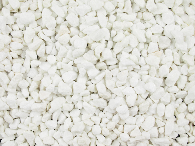 white gravel