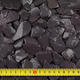 Blue Slate Chippings Up Close With Tape Measure