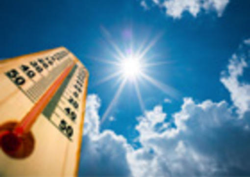 Thermometer in the sun