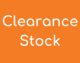Clearance stock category logo in  orange 