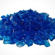 Aquamarine glass chippings sample