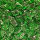 green glass chippings closeup