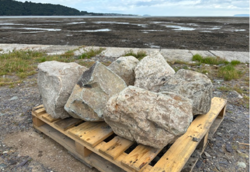 Welsh Quartz and Granite Boulders 350mm - 450mm