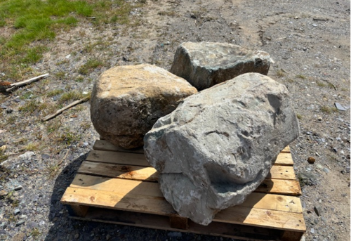 Welsh Quartz and Granite Boulders 450-600mm