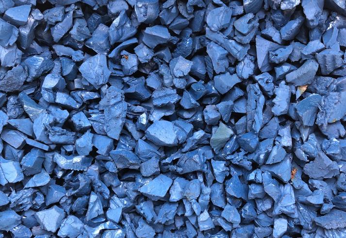 Blue Rubber Chippings 4-10mm