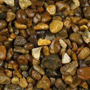 Yellow and brown gravel for garden