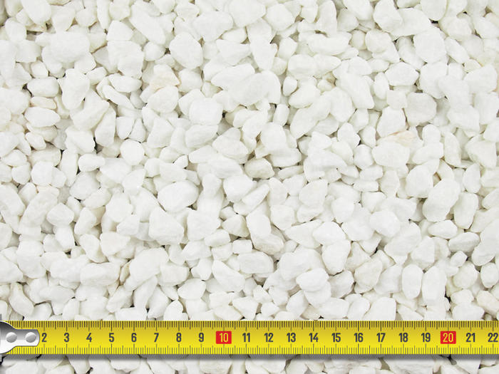 Polar White Marble Gravel 10mm size