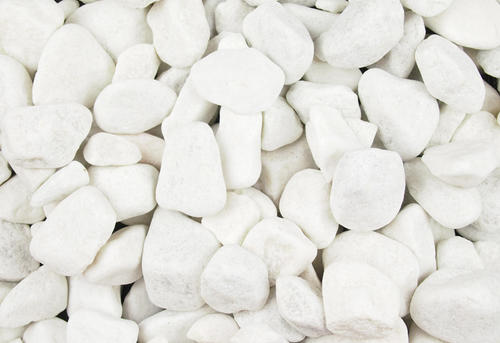 Polar White Pebbles For Garden close up image