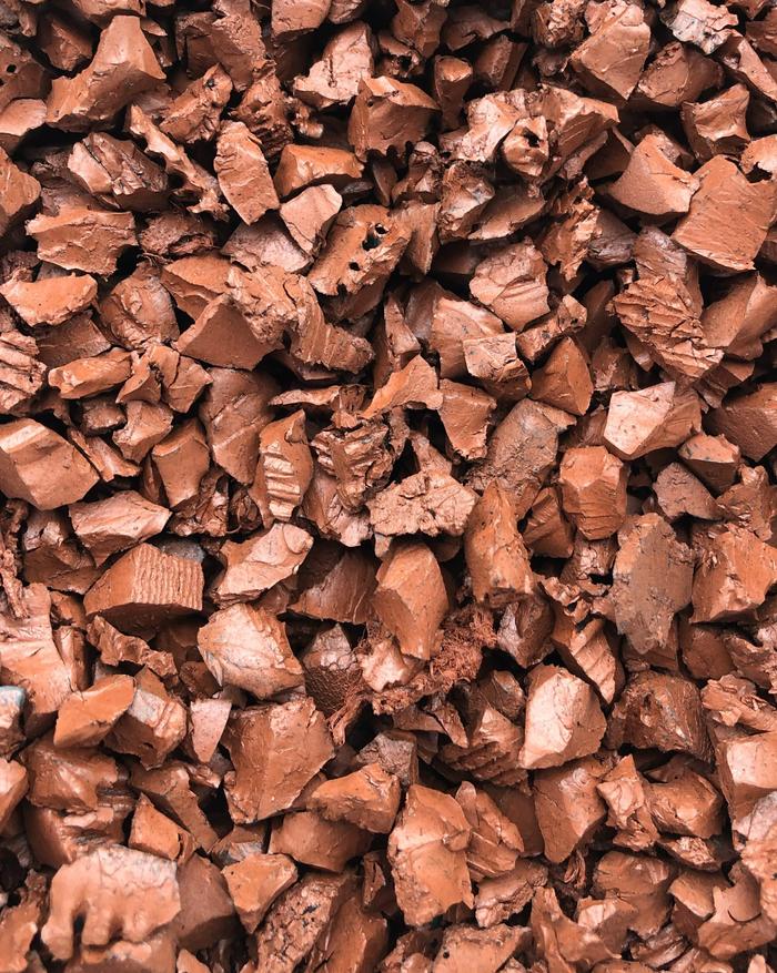 Terracotta Red Rubber Chippings