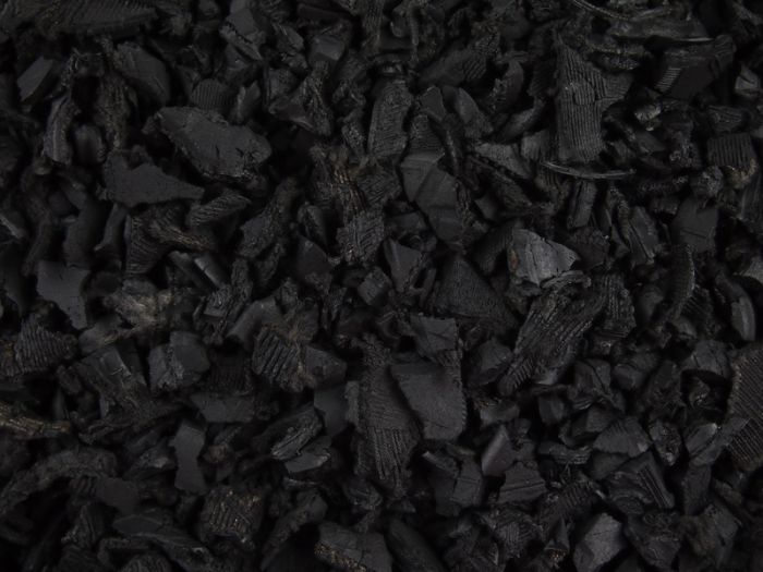 Black Rubber Chippings